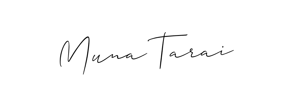 Also You can easily find your signature by using the search form. We will create Muna Tarai name handwritten signature images for you free of cost using Allison_Script sign style. Muna Tarai signature style 2 images and pictures png