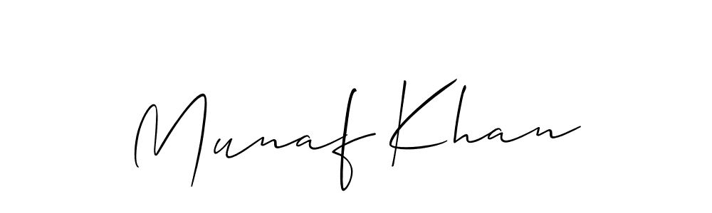 Also we have Munaf Khan name is the best signature style. Create professional handwritten signature collection using Allison_Script autograph style. Munaf Khan signature style 2 images and pictures png