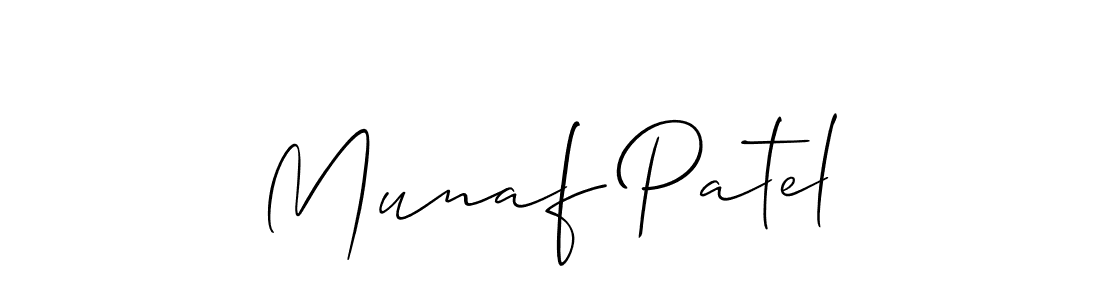 How to make Munaf Patel signature? Allison_Script is a professional autograph style. Create handwritten signature for Munaf Patel name. Munaf Patel signature style 2 images and pictures png