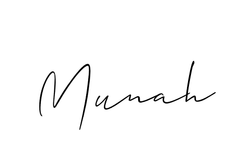 Make a beautiful signature design for name Munah. Use this online signature maker to create a handwritten signature for free. Munah signature style 2 images and pictures png