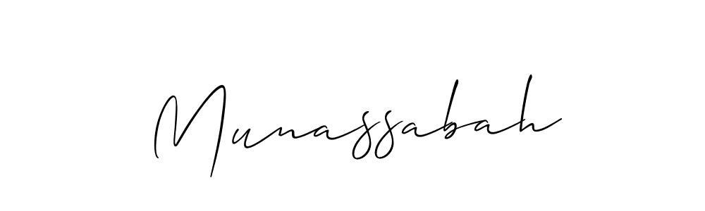 if you are searching for the best signature style for your name Munassabah. so please give up your signature search. here we have designed multiple signature styles  using Allison_Script. Munassabah signature style 2 images and pictures png