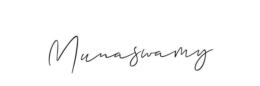 It looks lik you need a new signature style for name Munaswamy. Design unique handwritten (Allison_Script) signature with our free signature maker in just a few clicks. Munaswamy signature style 2 images and pictures png