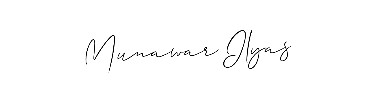 Make a beautiful signature design for name Munawar Ilyas. Use this online signature maker to create a handwritten signature for free. Munawar Ilyas signature style 2 images and pictures png