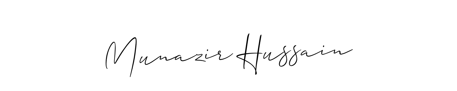 Munazir Hussain stylish signature style. Best Handwritten Sign (Allison_Script) for my name. Handwritten Signature Collection Ideas for my name Munazir Hussain. Munazir Hussain signature style 2 images and pictures png