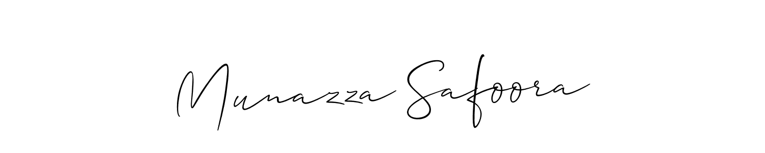 It looks lik you need a new signature style for name Munazza Safoora. Design unique handwritten (Allison_Script) signature with our free signature maker in just a few clicks. Munazza Safoora signature style 2 images and pictures png