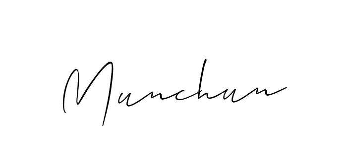 You can use this online signature creator to create a handwritten signature for the name Munchun. This is the best online autograph maker. Munchun signature style 2 images and pictures png