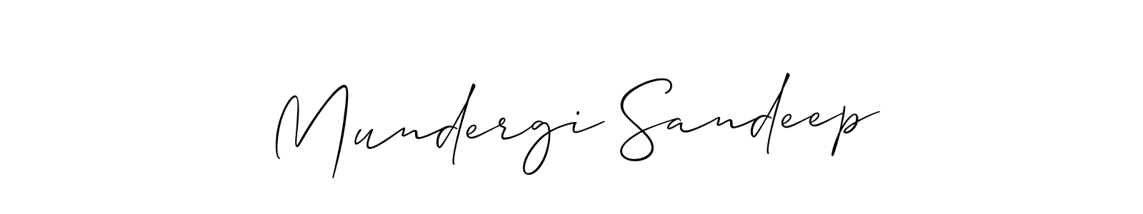 Make a short Mundergi Sandeep signature style. Manage your documents anywhere anytime using Allison_Script. Create and add eSignatures, submit forms, share and send files easily. Mundergi Sandeep signature style 2 images and pictures png