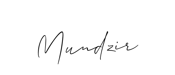 Mundzir stylish signature style. Best Handwritten Sign (Allison_Script) for my name. Handwritten Signature Collection Ideas for my name Mundzir. Mundzir signature style 2 images and pictures png