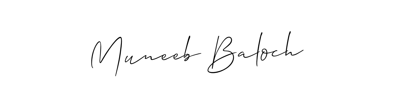 You can use this online signature creator to create a handwritten signature for the name Muneeb Baloch. This is the best online autograph maker. Muneeb Baloch signature style 2 images and pictures png