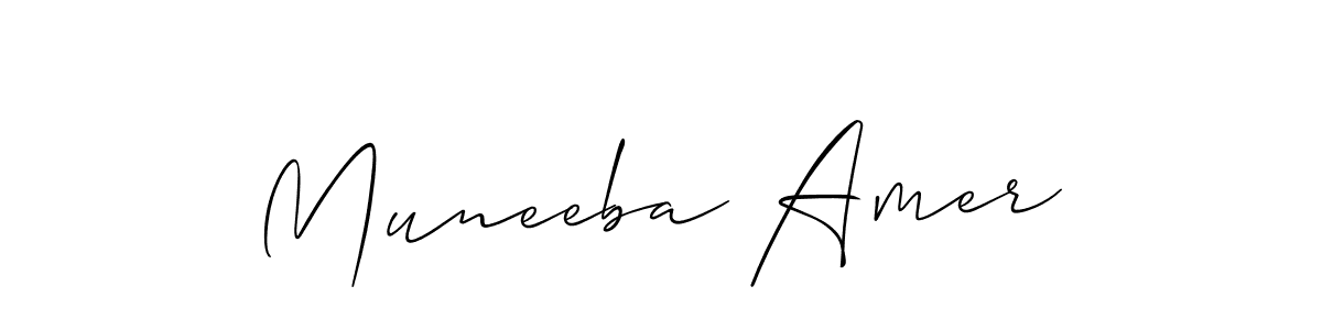 Once you've used our free online signature maker to create your best signature Allison_Script style, it's time to enjoy all of the benefits that Muneeba Amer name signing documents. Muneeba Amer signature style 2 images and pictures png