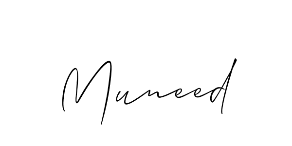 if you are searching for the best signature style for your name Muneed. so please give up your signature search. here we have designed multiple signature styles  using Allison_Script. Muneed signature style 2 images and pictures png