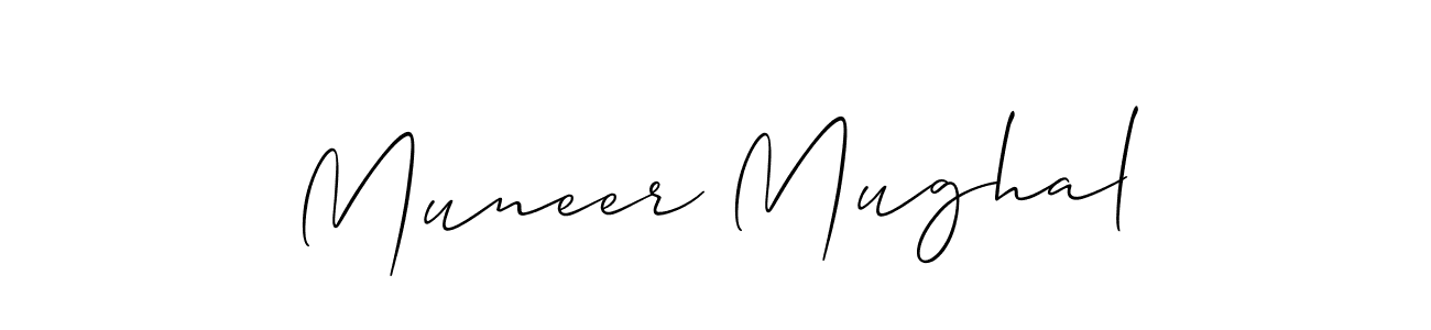 You should practise on your own different ways (Allison_Script) to write your name (Muneer Mughal) in signature. don't let someone else do it for you. Muneer Mughal signature style 2 images and pictures png