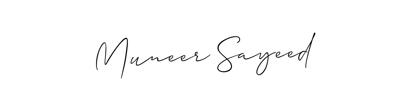 Also You can easily find your signature by using the search form. We will create Muneer Sayeed name handwritten signature images for you free of cost using Allison_Script sign style. Muneer Sayeed signature style 2 images and pictures png