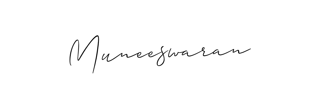 if you are searching for the best signature style for your name Muneeswaran. so please give up your signature search. here we have designed multiple signature styles  using Allison_Script. Muneeswaran signature style 2 images and pictures png