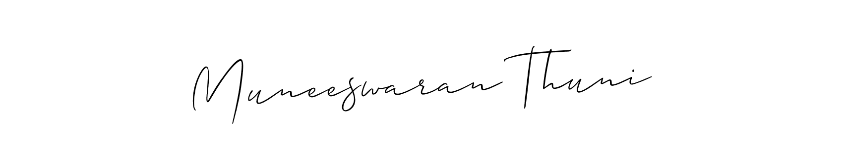You can use this online signature creator to create a handwritten signature for the name Muneeswaran Thuni. This is the best online autograph maker. Muneeswaran Thuni signature style 2 images and pictures png