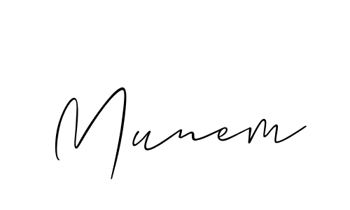 Also You can easily find your signature by using the search form. We will create Munem name handwritten signature images for you free of cost using Allison_Script sign style. Munem signature style 2 images and pictures png