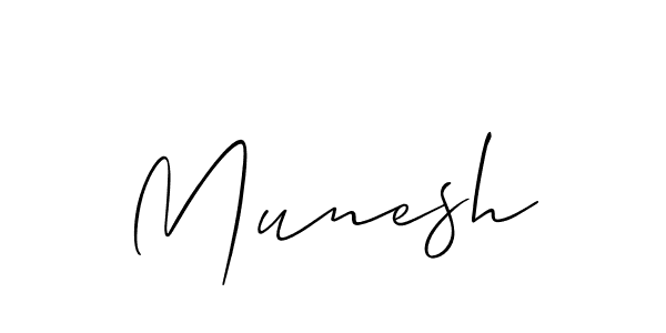 You should practise on your own different ways (Allison_Script) to write your name (Munesh) in signature. don't let someone else do it for you. Munesh signature style 2 images and pictures png