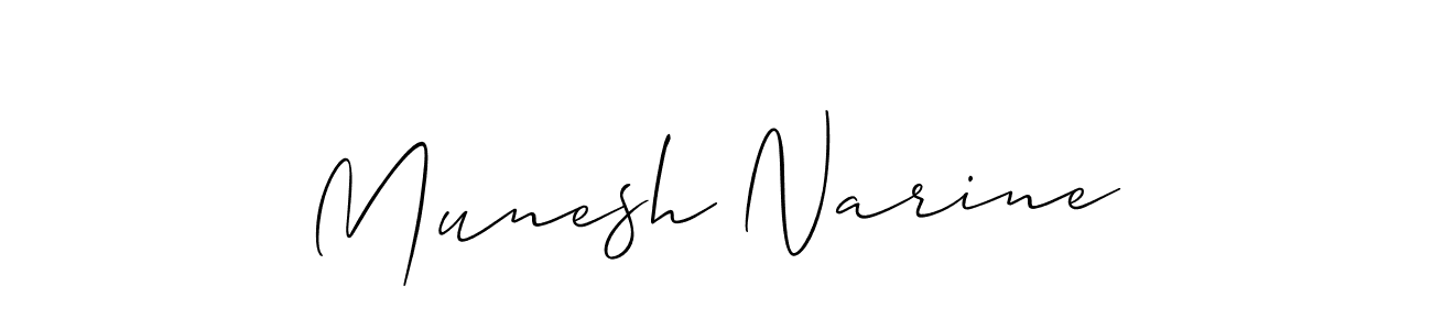 Similarly Allison_Script is the best handwritten signature design. Signature creator online .You can use it as an online autograph creator for name Munesh Narine. Munesh Narine signature style 2 images and pictures png