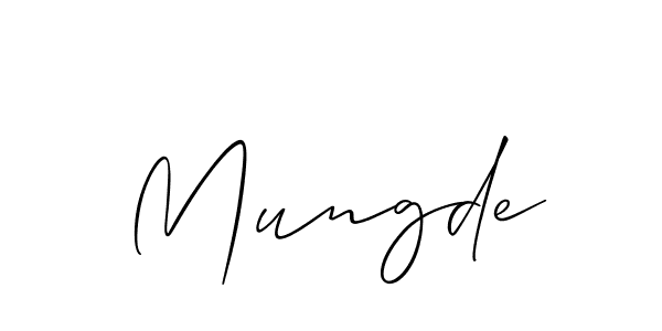 Once you've used our free online signature maker to create your best signature Allison_Script style, it's time to enjoy all of the benefits that Mungde name signing documents. Mungde signature style 2 images and pictures png