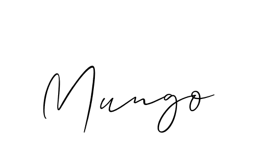 Allison_Script is a professional signature style that is perfect for those who want to add a touch of class to their signature. It is also a great choice for those who want to make their signature more unique. Get Mungo name to fancy signature for free. Mungo signature style 2 images and pictures png