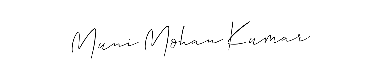 Also we have Muni Mohan Kumar name is the best signature style. Create professional handwritten signature collection using Allison_Script autograph style. Muni Mohan Kumar signature style 2 images and pictures png