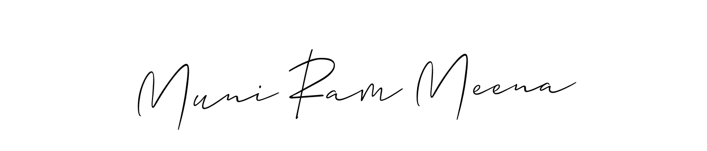 This is the best signature style for the Muni Ram Meena name. Also you like these signature font (Allison_Script). Mix name signature. Muni Ram Meena signature style 2 images and pictures png