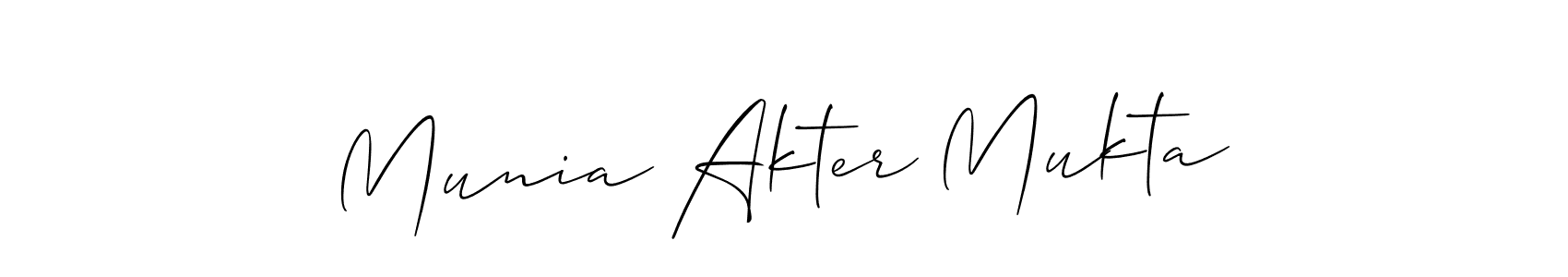 Check out images of Autograph of Munia Akter Mukta name. Actor Munia Akter Mukta Signature Style. Allison_Script is a professional sign style online. Munia Akter Mukta signature style 2 images and pictures png