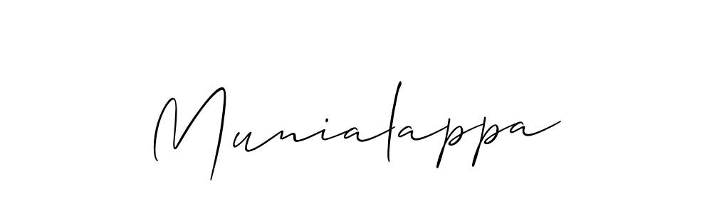 How to Draw Munialappa signature style? Allison_Script is a latest design signature styles for name Munialappa. Munialappa signature style 2 images and pictures png