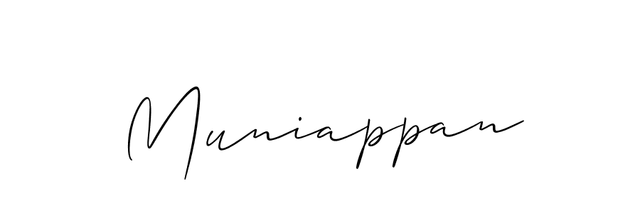 The best way (Allison_Script) to make a short signature is to pick only two or three words in your name. The name Muniappan include a total of six letters. For converting this name. Muniappan signature style 2 images and pictures png