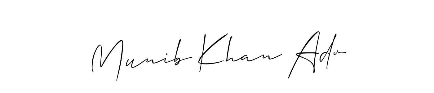 Once you've used our free online signature maker to create your best signature Allison_Script style, it's time to enjoy all of the benefits that Munib Khan Adv name signing documents. Munib Khan Adv signature style 2 images and pictures png