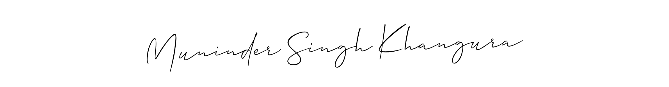 How to Draw Muninder Singh Khangura signature style? Allison_Script is a latest design signature styles for name Muninder Singh Khangura. Muninder Singh Khangura signature style 2 images and pictures png