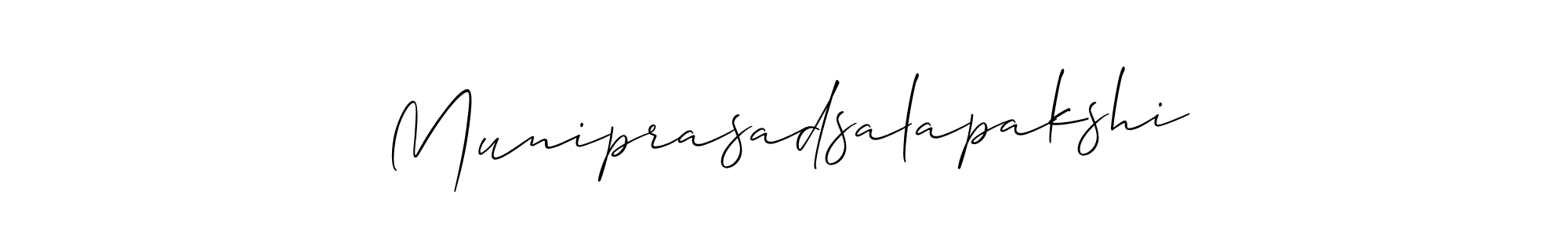 Also You can easily find your signature by using the search form. We will create Muniprasadsalapakshi name handwritten signature images for you free of cost using Allison_Script sign style. Muniprasadsalapakshi signature style 2 images and pictures png