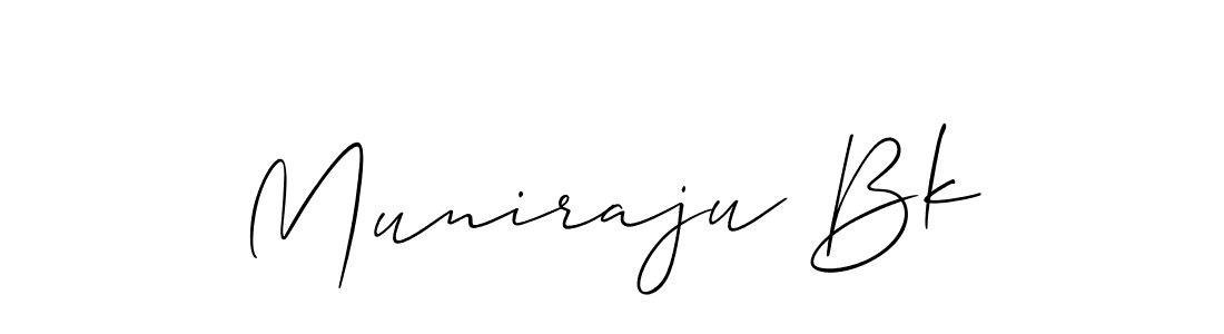 How to make Muniraju Bk signature? Allison_Script is a professional autograph style. Create handwritten signature for Muniraju Bk name. Muniraju Bk signature style 2 images and pictures png