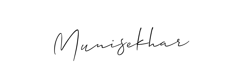 Create a beautiful signature design for name Munisekhar. With this signature (Allison_Script) fonts, you can make a handwritten signature for free. Munisekhar signature style 2 images and pictures png