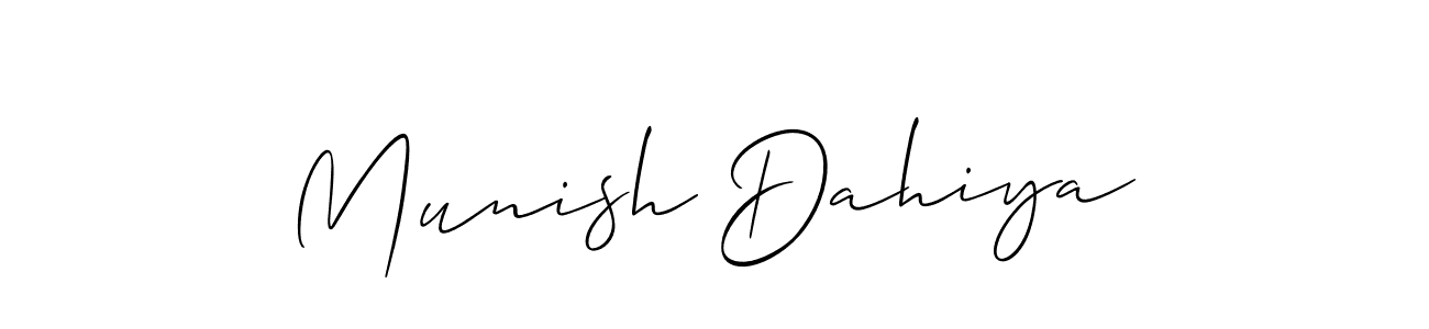 You can use this online signature creator to create a handwritten signature for the name Munish Dahiya. This is the best online autograph maker. Munish Dahiya signature style 2 images and pictures png