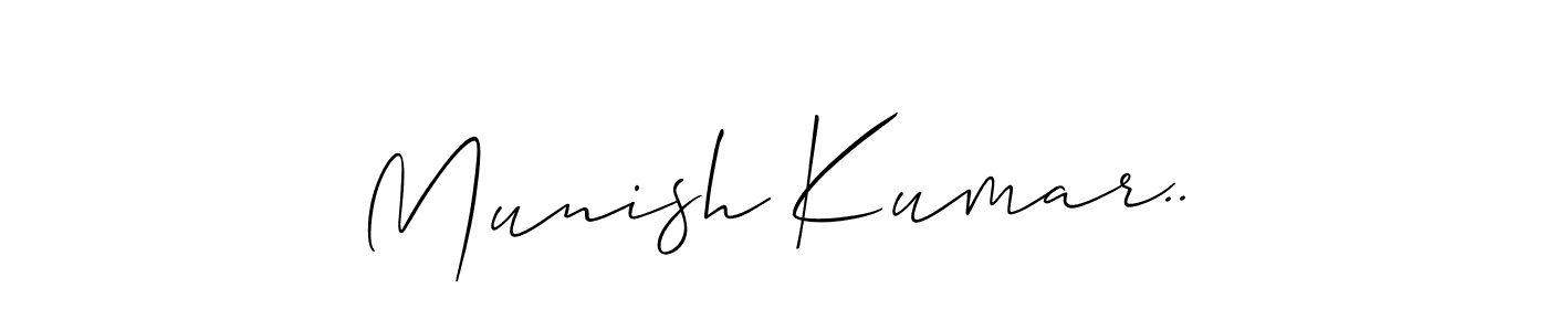 Once you've used our free online signature maker to create your best signature Allison_Script style, it's time to enjoy all of the benefits that Munish Kumar.. name signing documents. Munish Kumar.. signature style 2 images and pictures png