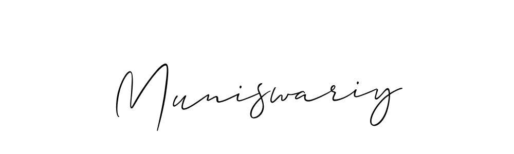 Once you've used our free online signature maker to create your best signature Allison_Script style, it's time to enjoy all of the benefits that Muniswariy name signing documents. Muniswariy signature style 2 images and pictures png