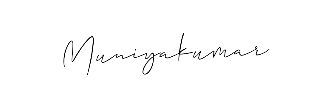 Also You can easily find your signature by using the search form. We will create Muniyakumar name handwritten signature images for you free of cost using Allison_Script sign style. Muniyakumar signature style 2 images and pictures png