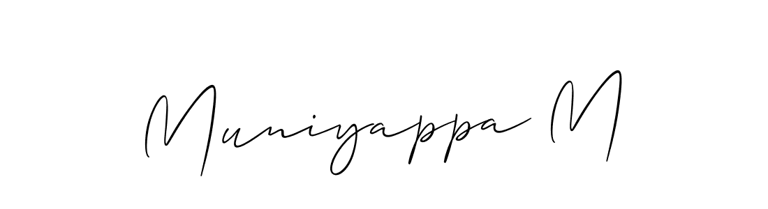 You can use this online signature creator to create a handwritten signature for the name Muniyappa M. This is the best online autograph maker. Muniyappa M signature style 2 images and pictures png