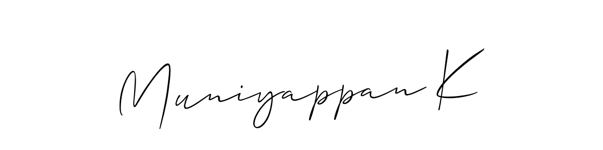 You can use this online signature creator to create a handwritten signature for the name Muniyappan K. This is the best online autograph maker. Muniyappan K signature style 2 images and pictures png