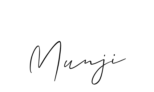 It looks lik you need a new signature style for name Munji. Design unique handwritten (Allison_Script) signature with our free signature maker in just a few clicks. Munji signature style 2 images and pictures png