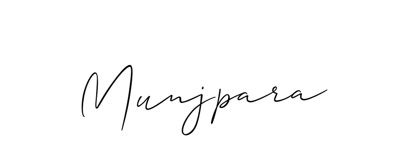 Similarly Allison_Script is the best handwritten signature design. Signature creator online .You can use it as an online autograph creator for name Munjpara. Munjpara signature style 2 images and pictures png