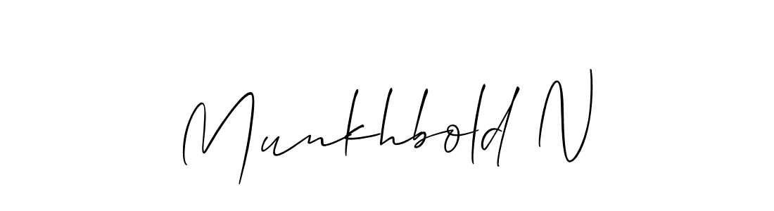 Similarly Allison_Script is the best handwritten signature design. Signature creator online .You can use it as an online autograph creator for name Munkhbold N. Munkhbold N signature style 2 images and pictures png