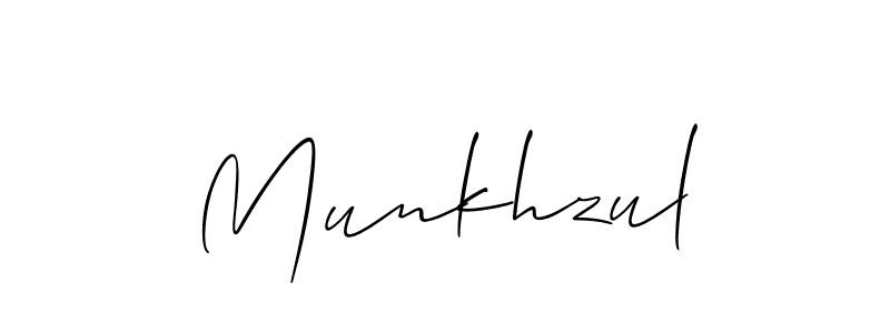 Also You can easily find your signature by using the search form. We will create Munkhzul name handwritten signature images for you free of cost using Allison_Script sign style. Munkhzul signature style 2 images and pictures png
