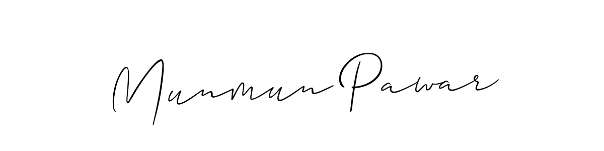 Best and Professional Signature Style for Munmun Pawar. Allison_Script Best Signature Style Collection. Munmun Pawar signature style 2 images and pictures png