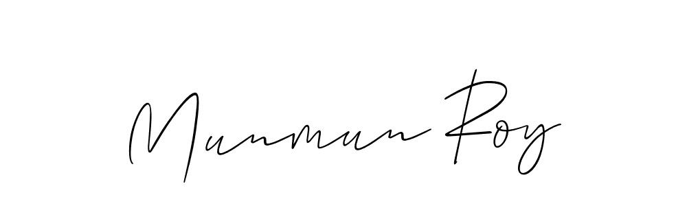 How to make Munmun Roy signature? Allison_Script is a professional autograph style. Create handwritten signature for Munmun Roy name. Munmun Roy signature style 2 images and pictures png