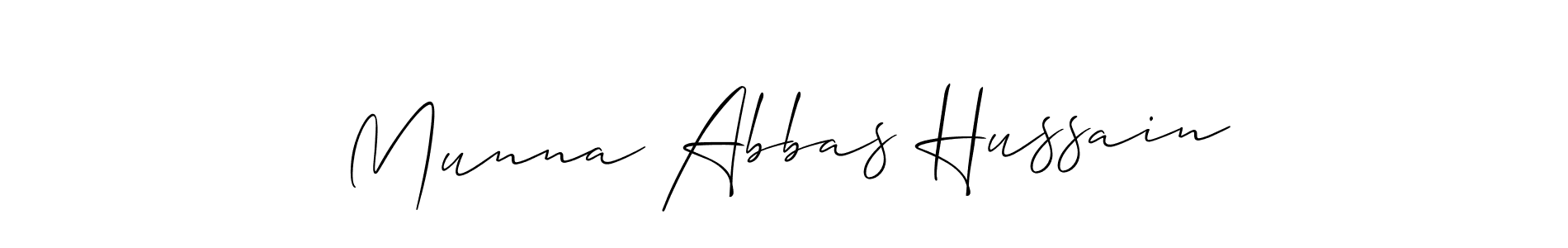 Once you've used our free online signature maker to create your best signature Allison_Script style, it's time to enjoy all of the benefits that Munna Abbas Hussain name signing documents. Munna Abbas Hussain signature style 2 images and pictures png