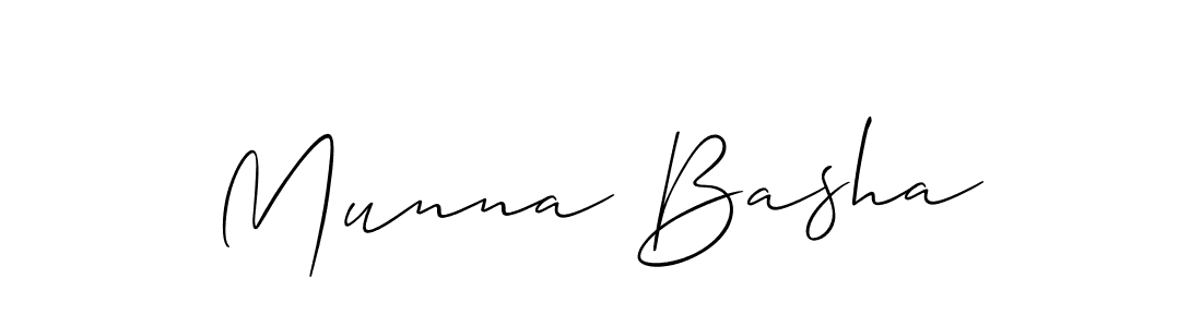 You should practise on your own different ways (Allison_Script) to write your name (Munna Basha) in signature. don't let someone else do it for you. Munna Basha signature style 2 images and pictures png