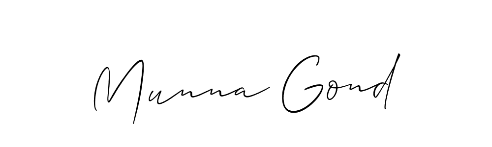 Once you've used our free online signature maker to create your best signature Allison_Script style, it's time to enjoy all of the benefits that Munna Gond name signing documents. Munna Gond signature style 2 images and pictures png