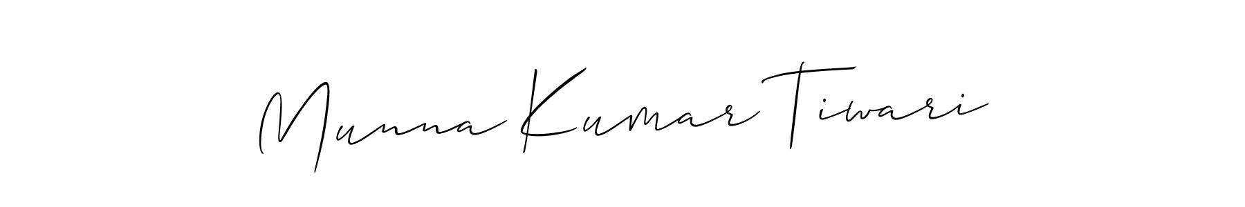 It looks lik you need a new signature style for name Munna Kumar Tiwari. Design unique handwritten (Allison_Script) signature with our free signature maker in just a few clicks. Munna Kumar Tiwari signature style 2 images and pictures png